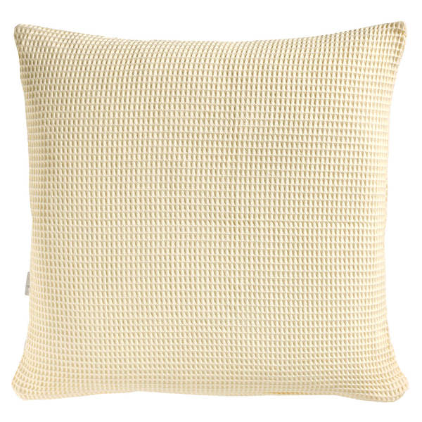 Kissenbezug Wafel II - Baumwolle - Vanille - 50 x 50 cm