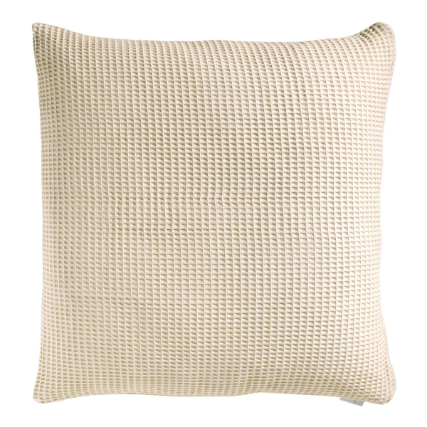 Kissenbezug Wafel II - Baumwolle - Sand - 80 x 80 cm