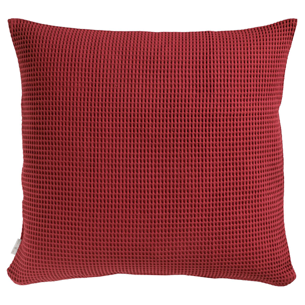 Kissenbezug Wafel II - Baumwolle - Rot - 80 x 80 cm