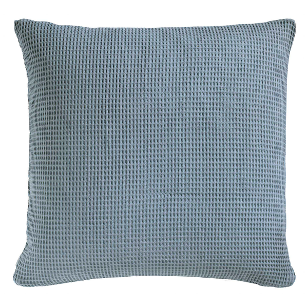 Kissenbezug Wafel II - Baumwolle - Blaugrau - 80 x 80 cm