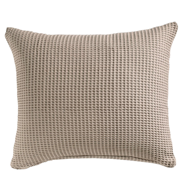 Kissenbezug Wafel II - Baumwolle - Taupe - 60 x 70 cm
