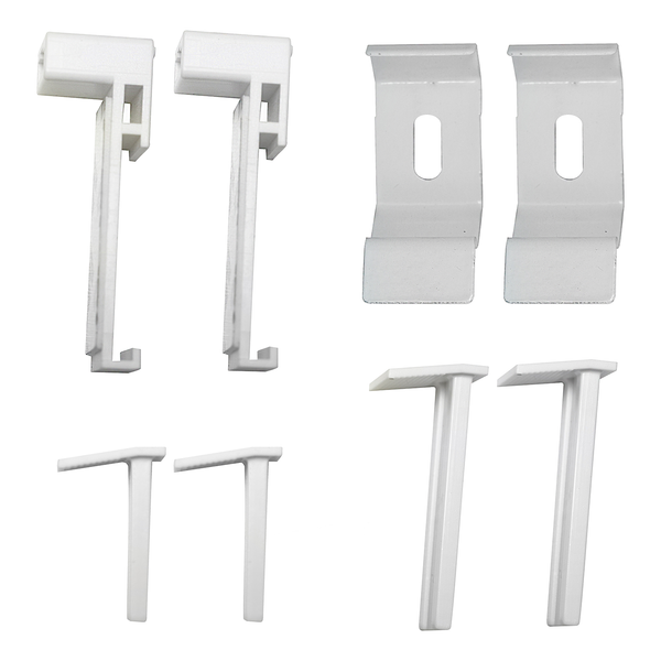 Klemmfix Doppelrollo Just Blickdicht - Polyester - Weiß - 90 x 160 cm