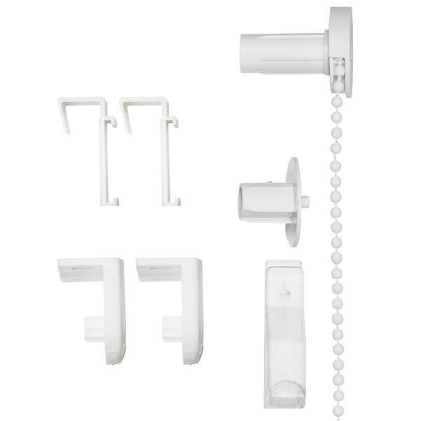 Klemmfix Thermo-Rollo Win Verdunkelnd - Polyester - Weiß - 65 x 160 cm