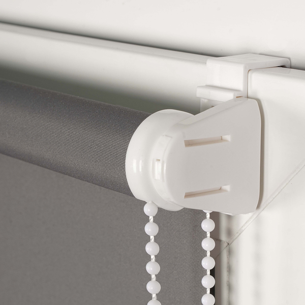 Klemmfix Thermo-Rollo Win Verdunkelnd - Polyester - Grau - 85 x 160 cm