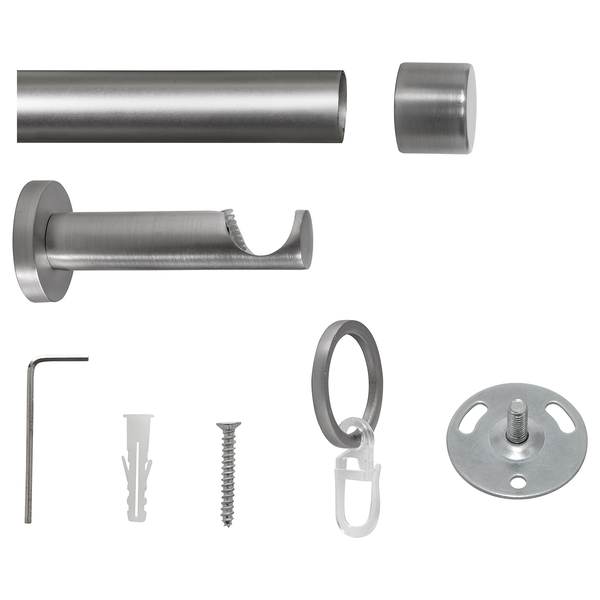 20mm Gardinenstange Cap - Zamak - Breite: 160 cm