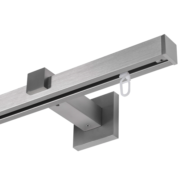 20mm Innenlaufgarnitur Square - Zamak - Edelstahl - Breite: 120 cm