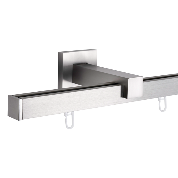 20mm Innenlaufgarnitur Square - Zamak - Edelstahl - Breite: 120 cm