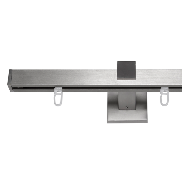 20mm Innenlaufgarnitur Square - Zamak - Edelstahl - Breite: 120 cm
