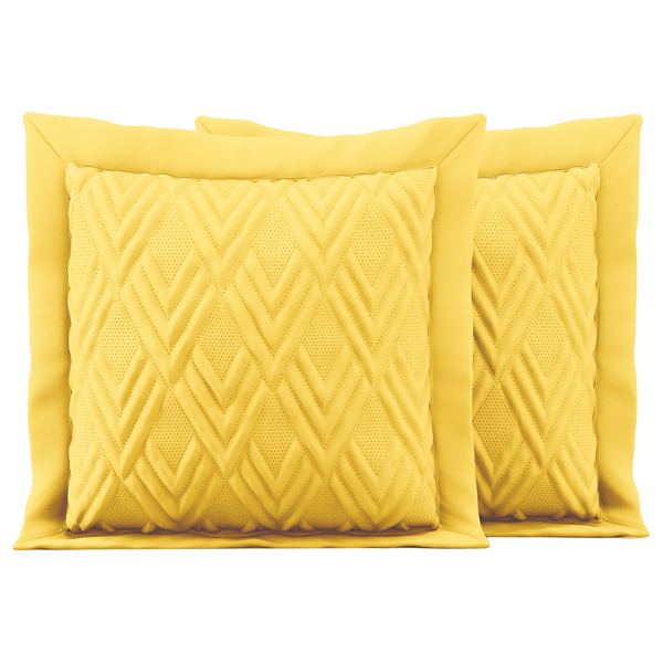 Kissenbezug Helia (2er-Set) - Polyester - Gelb - 45 x 45 cm