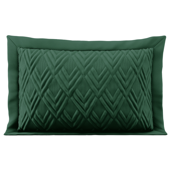 Dekokissen Helia - Polyester - Dunkelgrün - 50 x 70 cm