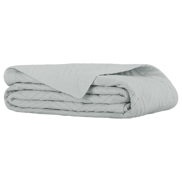 Tagesdecke Helia - Polyester - Silber - 170 x 210 cm