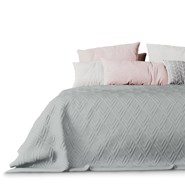 Tagesdecke Helia - Polyester - Silber - 170 x 210 cm