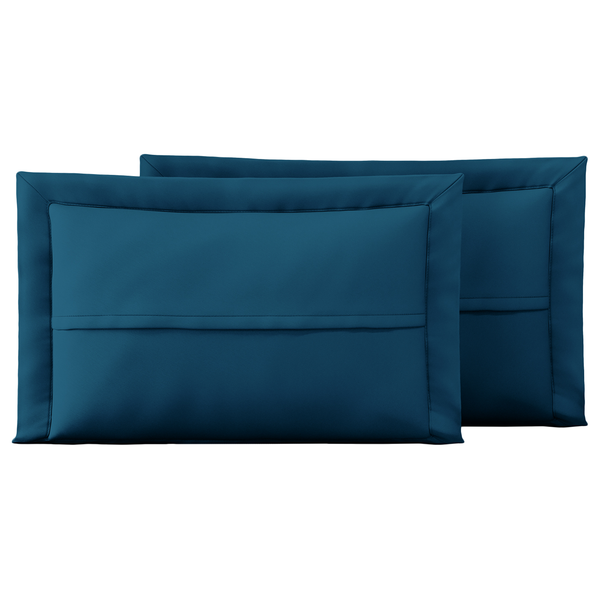 Kissenbezug Helia (2er-Set) - Polyester - Dunkelblau - 50 x 70 cm