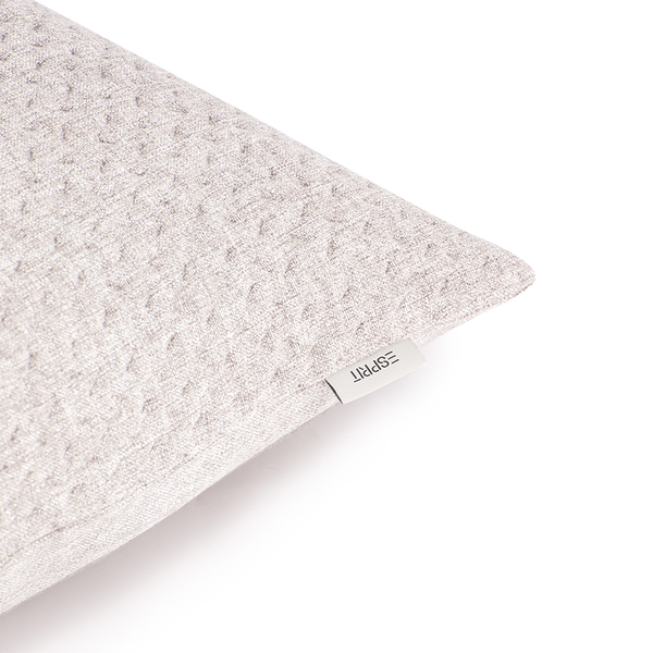 Kissenbezug Harp Structure - Polyester - Creme - 60 x 60 cm