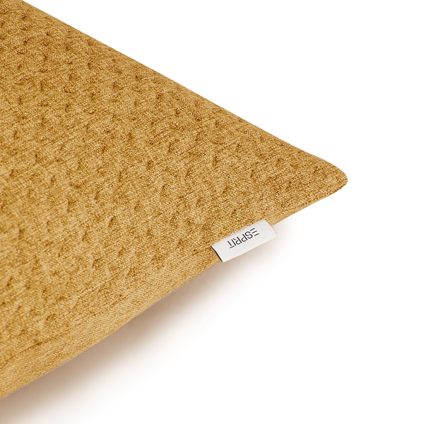 Kissenbezug Harp Structure - Polyester - Senfgelb - 60 x 60 cm