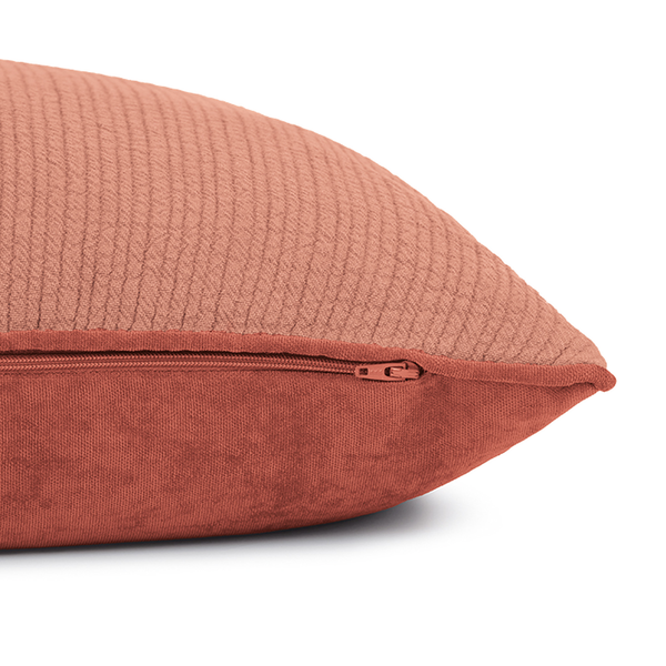 Kissenbezug Amber - Baumwolle - Terracotta