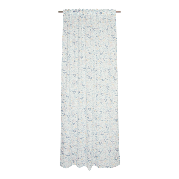 Fertiggardine Leyla - Baumwolle - Blau