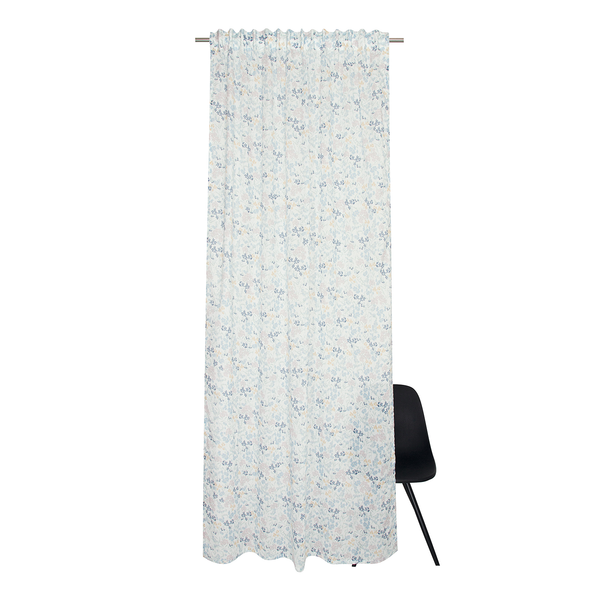 Fertiggardine Leyla - Baumwolle - Blau