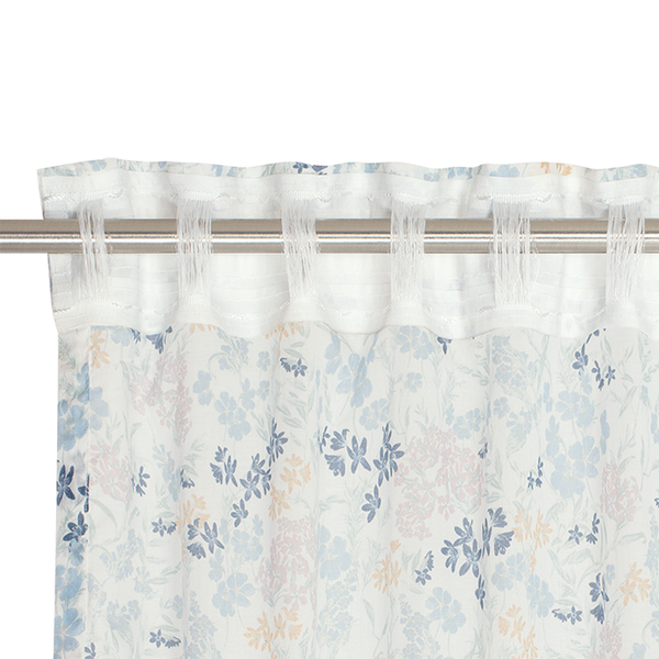 Fertiggardine Leyla - Baumwolle - Blau