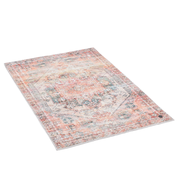 Badteppich Oriental Three - Polyester - Orange / Rot - 60 x 100 cm