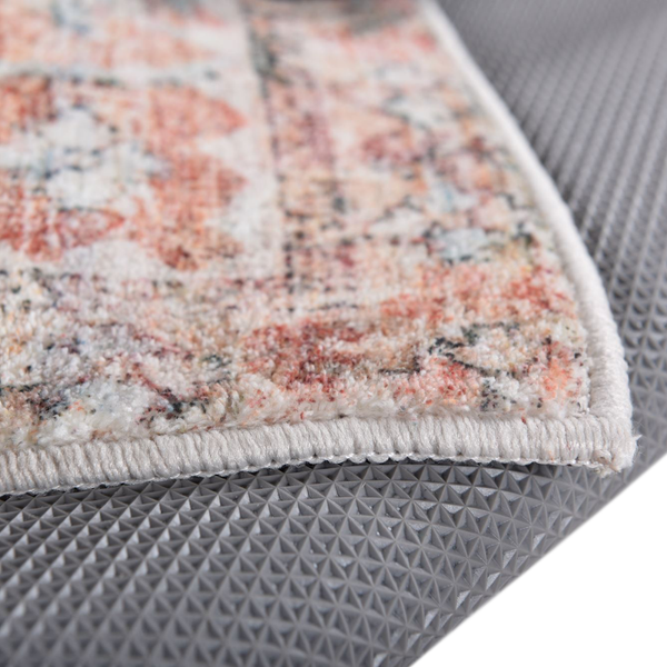 Badteppich Oriental Three - Polyester - Orange / Rot - 60 x 100 cm