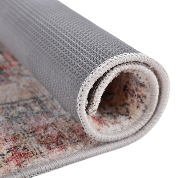 Badteppich Oriental Three - Polyester - Orange / Rot - 60 x 100 cm