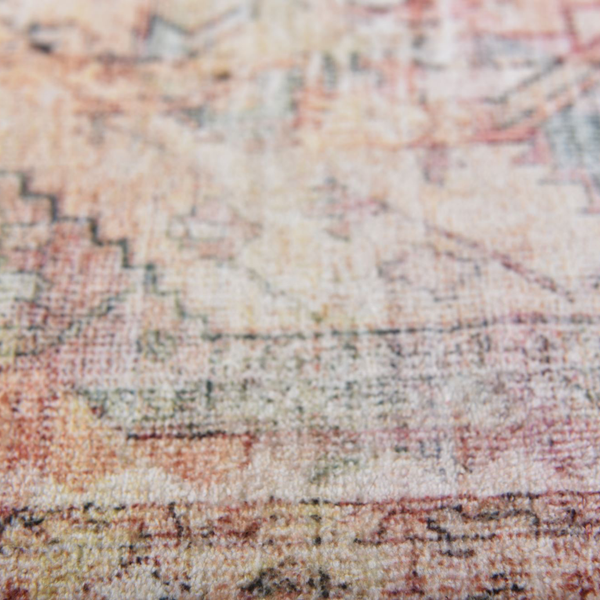 Badteppich Oriental Three - Polyester - Orange / Rot - 60 x 100 cm