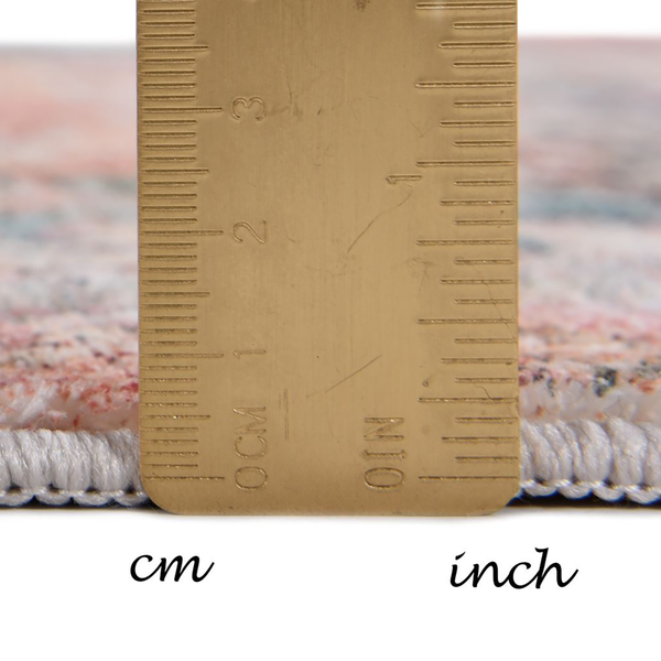 Badteppich Oriental Three - Polyester - Orange / Rot - 60 x 100 cm