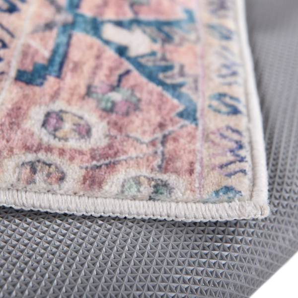 Badteppich Oriental One - Polyester - Türkis - 60 x 100 cm