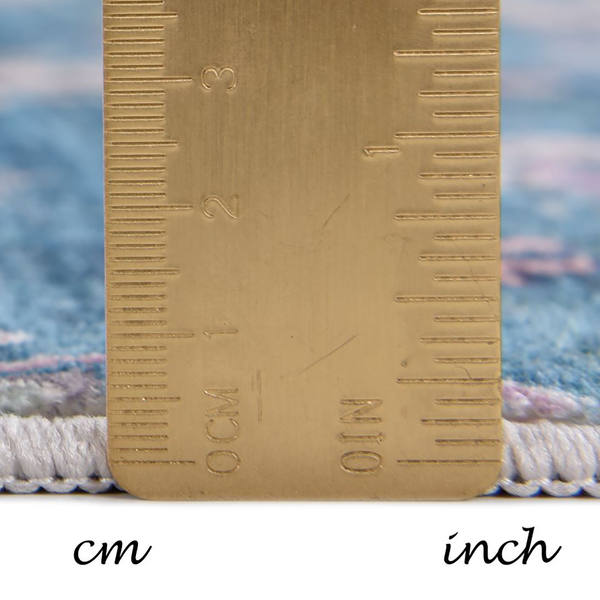 Badteppich Oriental One - Polyester - Türkis - 70 x 120 cm