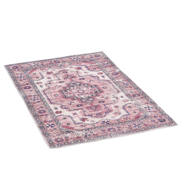 Badteppich Oriental Four - Polyester - Berry - 70 x 120 cm