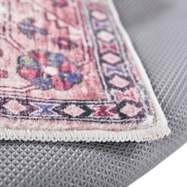 Badteppich Oriental Four - Polyester - Berry - 70 x 120 cm