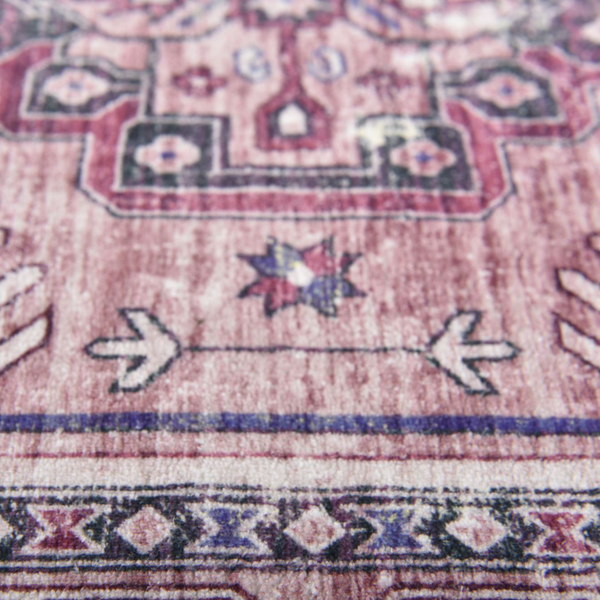 Badteppich Oriental Four - Polyester - Berry - 60 x 100 cm