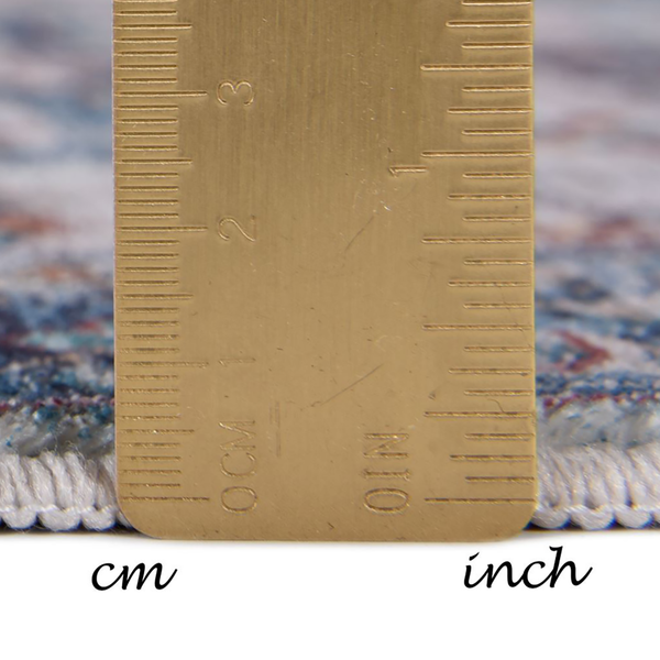 Badteppich Oriental Two - Polyester - Türkis - 70 x 120 cm