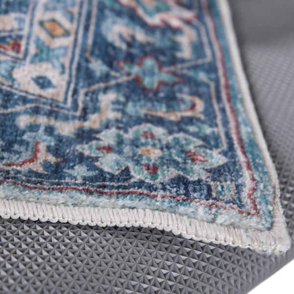 Badteppich Oriental Two - Polyester - Türkis - 60 x 100 cm