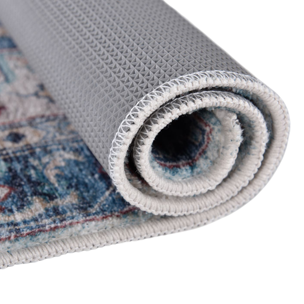 Badteppich Oriental Two - Polyester - Türkis - 60 x 100 cm