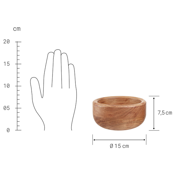 Schale PURE KITCHEN - Akazienholz - Braun