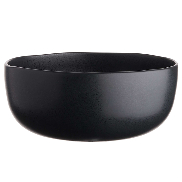 Salatschale CASA NOVA - Steinzeug / reaktive Glasur - Schwarz - Schwarz