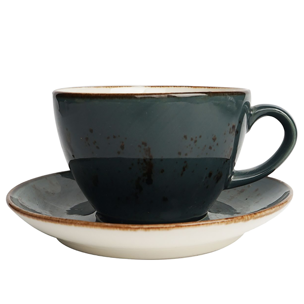 Untertasse Arando (6er-Set) - Porzellan - Anthrazit