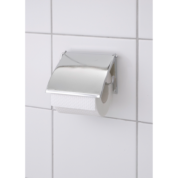 Toilettenpapierhalter Cover - Stahl - Silber