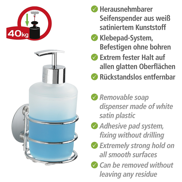 Turbo-Loc Seifenspender Fireside - Stahl / Polypropylen - Silber