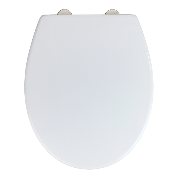 Premium WC-Sitz Korfu - Thermoplast / Edelstahl - Weiß