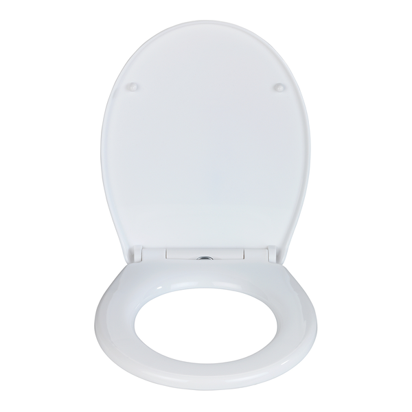 Premium WC-Sitz Korfu - Thermoplast / Edelstahl - Weiß