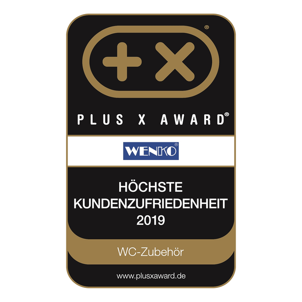 Premium WC-Sitz Korfu - Thermoplast / Edelstahl - Weiß