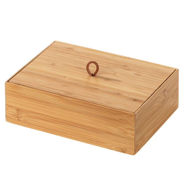 Box mit Deckel Terra I - Bambus - Braun - 22 x 15 cm