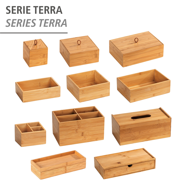 Box mit Deckel Terra I - Bambus - Braun - 22 x 15 cm