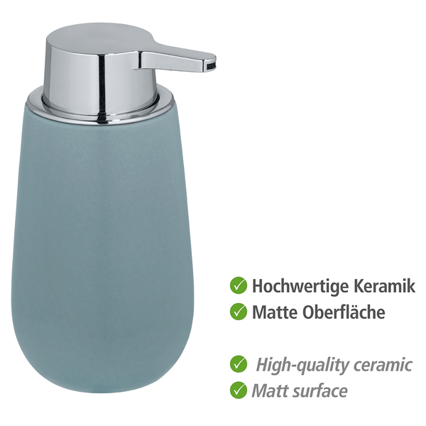 Seifenspender Badi - Keramik - Blaugrau