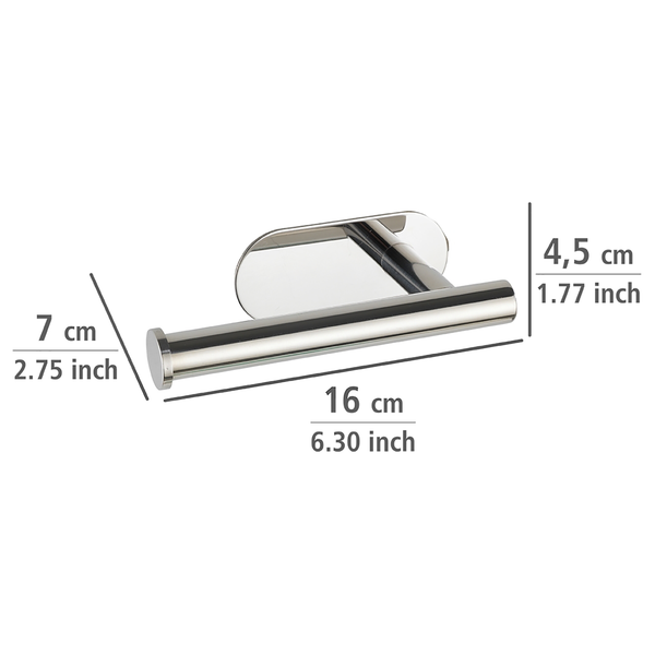 Turbo-Loc Toilettenpapierhalter Orea - Edelstahl - Silber
