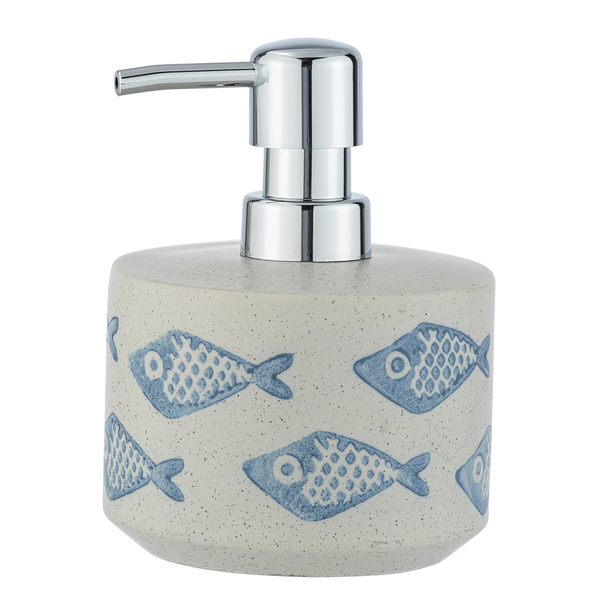 Seifenspender Aquamarin - Keramik - Beige
