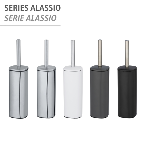 WC-Garnitur Alassio - Edelstahl - Silber